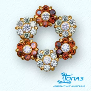 Подвеска с фианитами Линии Любви