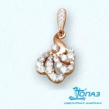 Подвеска с фианитами Линии Любви
