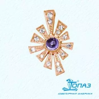 Подвеска с фианитами Линии Любви