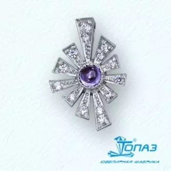 Подвеска с фианитами Линии Любви