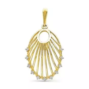 Подвеска с фианитами Линии Любви