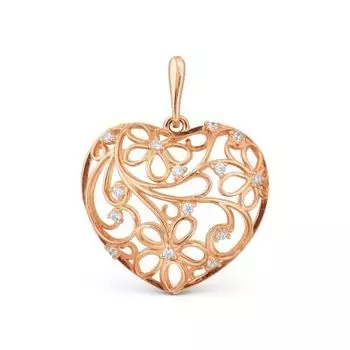 Подвеска с фианитами Линии Любви