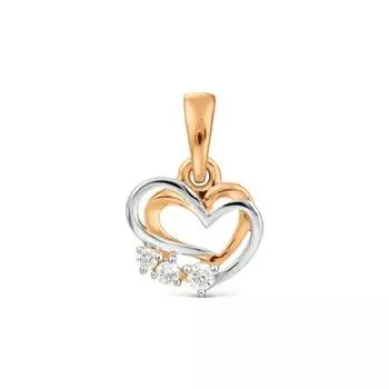 Подвеска с фианитами Линии Любви