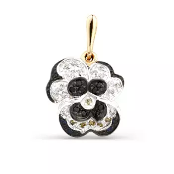 Подвеска с фианитами Линии Любви