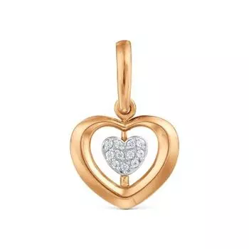 Подвеска с фианитами Линии Любви