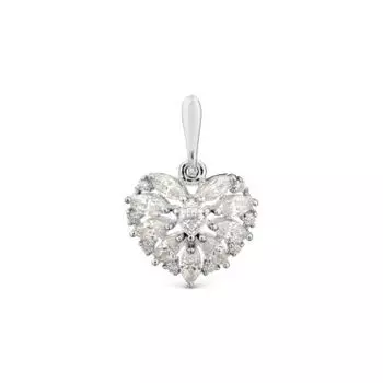 Подвеска с фианитами Premium Линии Любви