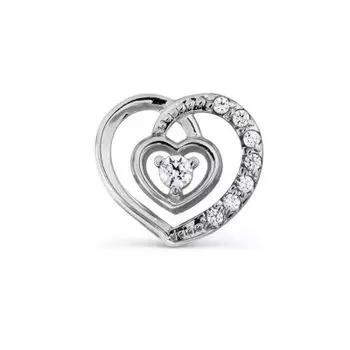 Подвеска с фианитами Premium Линии Любви