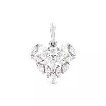 Подвеска с фианитами Premium Линии Любви