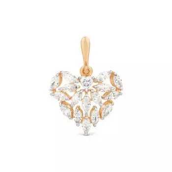 Подвеска с фианитами Premium Линии Любви