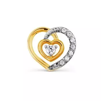 Подвеска с фианитами Premium Линии Любви