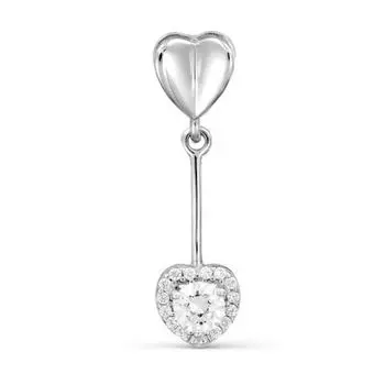 Подвеска с фианитами Premiums Линии Любви