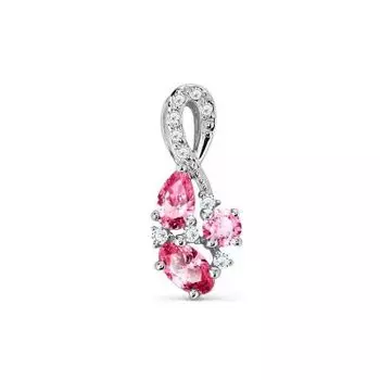 Подвеска с фианитами Premium Линии Любви