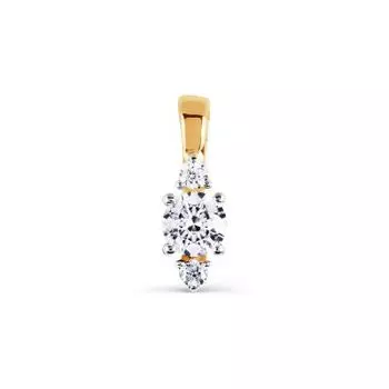 Подвеска с фианитами Premium Линии Любви