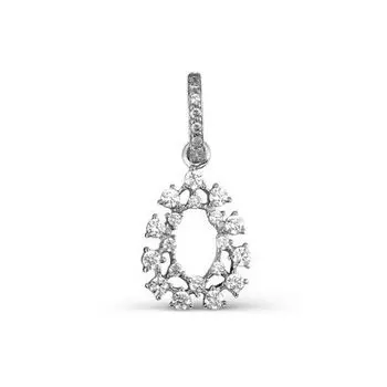 Подвеска с фианитами Premium Линии Любви