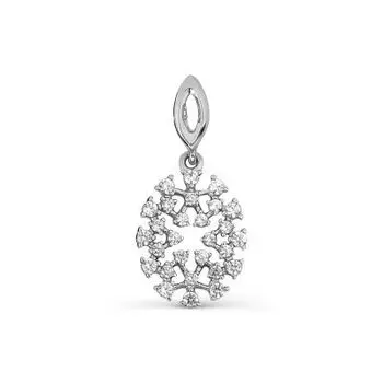 Подвеска с фианитами Premium Линии Любви