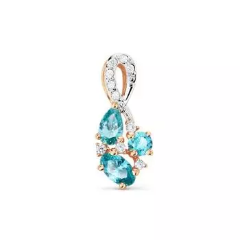 Подвеска с фианитами Premium Линии Любви