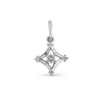 Подвеска с фианитами Premium Линии Любви