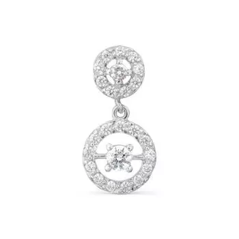 Подвеска с фианитами Premium Линии Любви