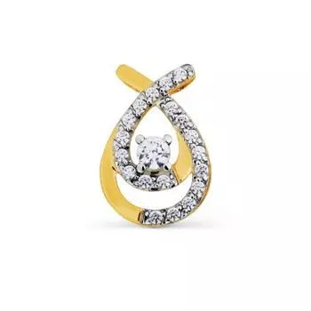 Подвеска с фианитами Premium Линии Любви