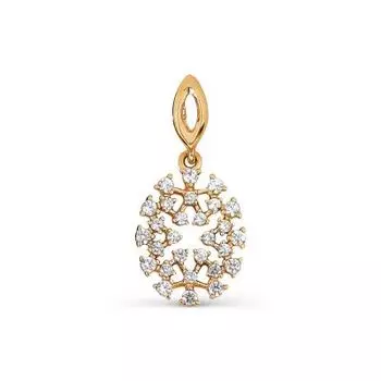 Подвеска с фианитами Premium Линии Любви