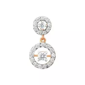 Подвеска с фианитами Premium Линии Любви