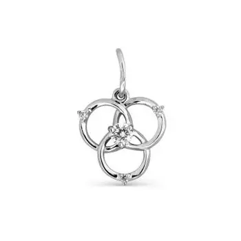 Подвеска с фианитами Premium Линии Любви