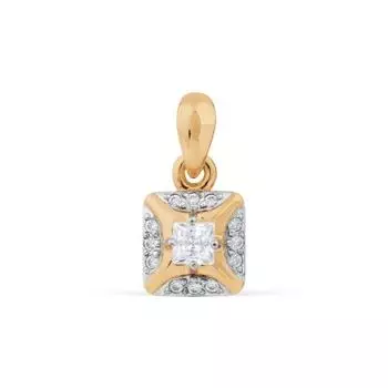 Подвеска с фианитами Premium Линии Любви