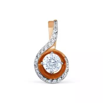 Подвеска с фианитами Premiums Линии Любви