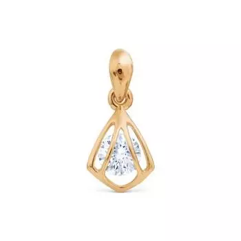 Подвеска с фианитом Линии Любви