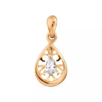 Подвеска с фианитом Линии Любви