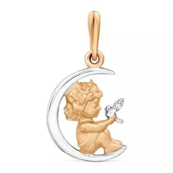 Подвеска с фианитом Линии Любви