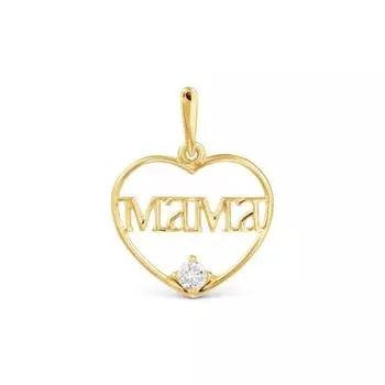 Подвеска с фианитом Линии Любви