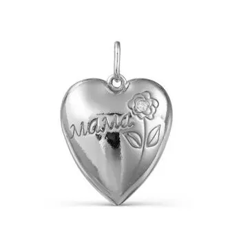 Подвеска с фианитом Линии Любви