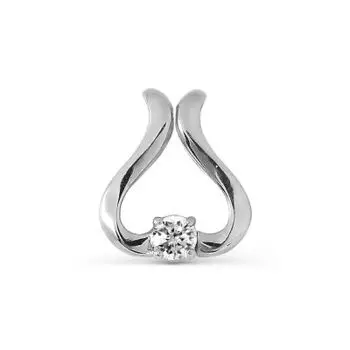 Подвеска с фианитом Линии Любви