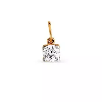 Подвеска с фианитом Линии Любви