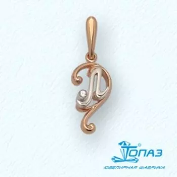 Подвеска с фианитом Линии Любви