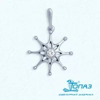 Подвеска с фианитом Линии Любви