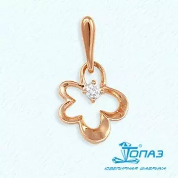 Подвеска с фианитом Линии Любви