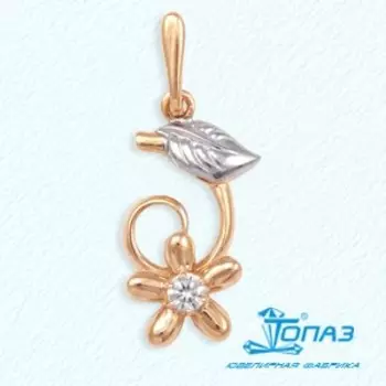 Подвеска с фианитом Линии Любви