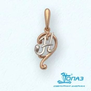 Подвеска с фианитом Линии Любви