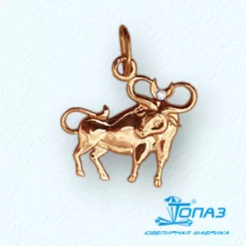 Подвеска с фианитом Линии Любви