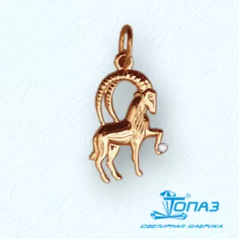 Подвеска с фианитом Линии Любви