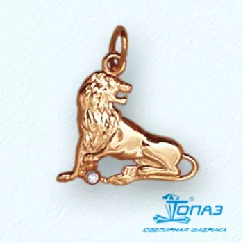 Подвеска с фианитом Линии Любви