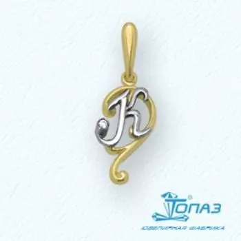 Подвеска с фианитом Линии Любви