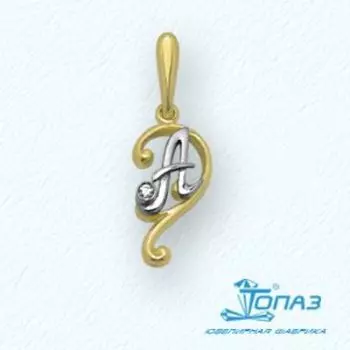 Подвеска с фианитом Линии Любви