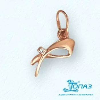 Подвеска с фианитом Линии Любви