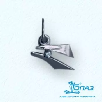 Подвеска с фианитом Линии Любви