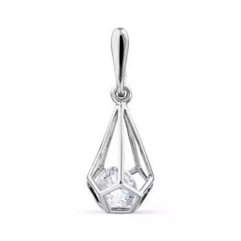 Подвеска с фианитом Premium Линии Любви