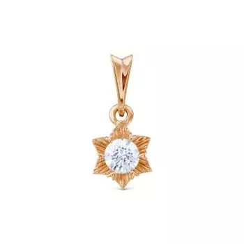 Подвеска с фианитом Premium Линии Любви