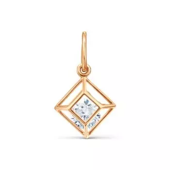 Подвеска с фианитом Premium Линии Любви